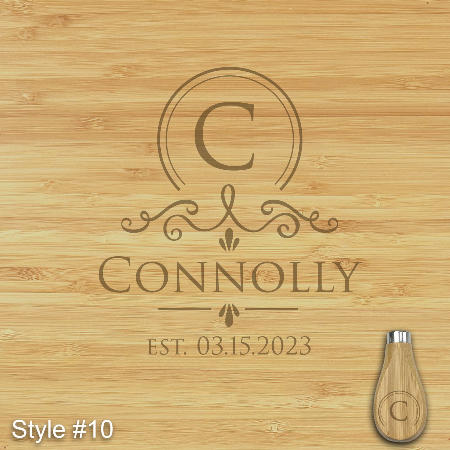 Custom Engraved Charcuterie Board and Tools with Side Drawers - 16"(31") x 13"