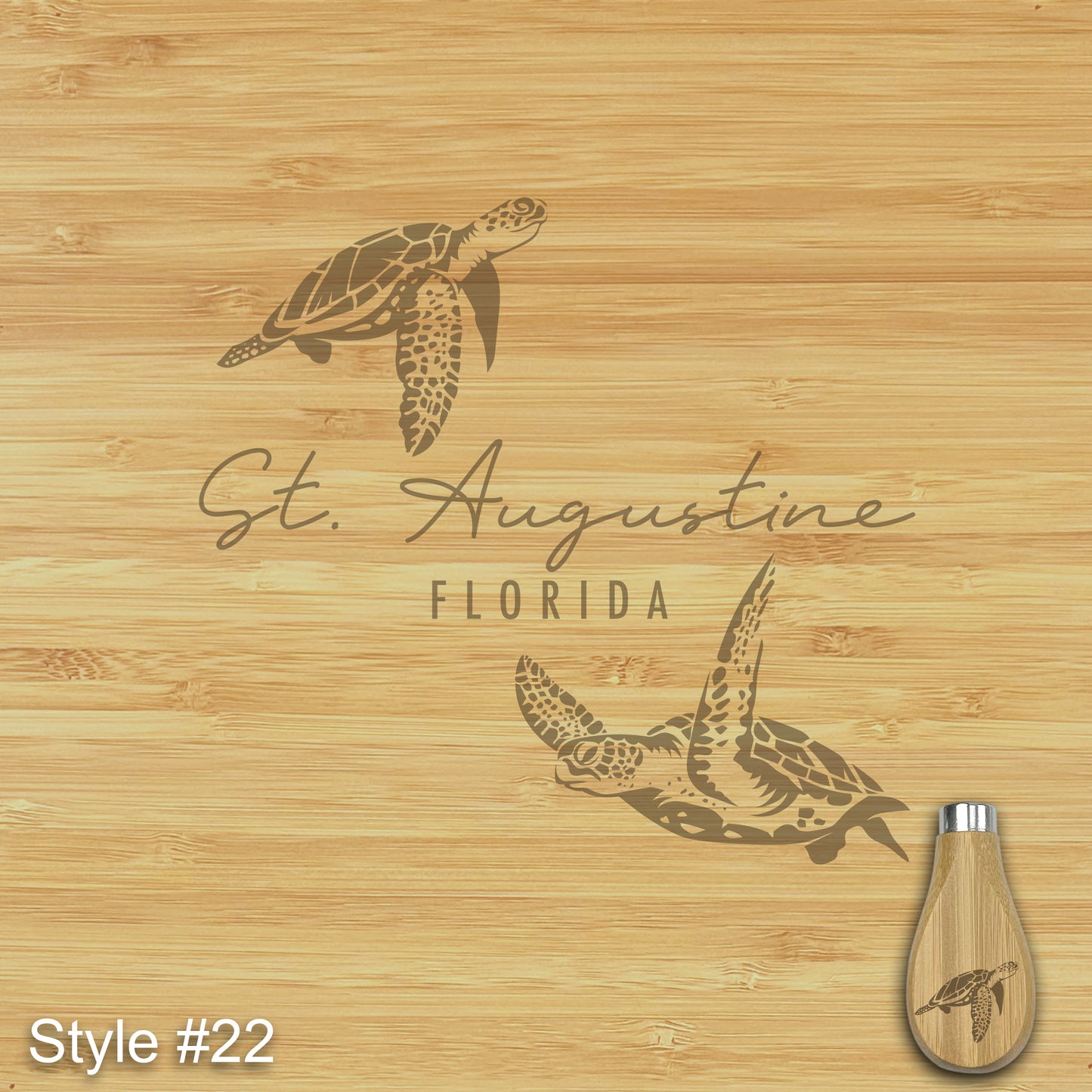 Custom Engraved Charcuterie Board and Tools with Side Drawers - 16"(31") x 13"