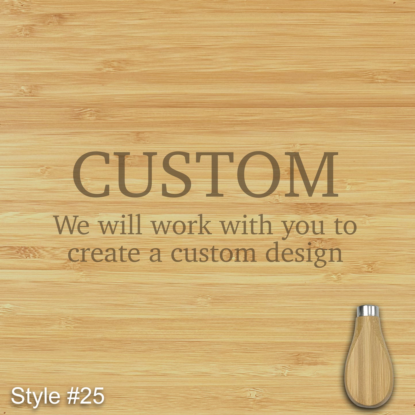 Custom Engraved Charcuterie Board and Tools - 13" x 13"