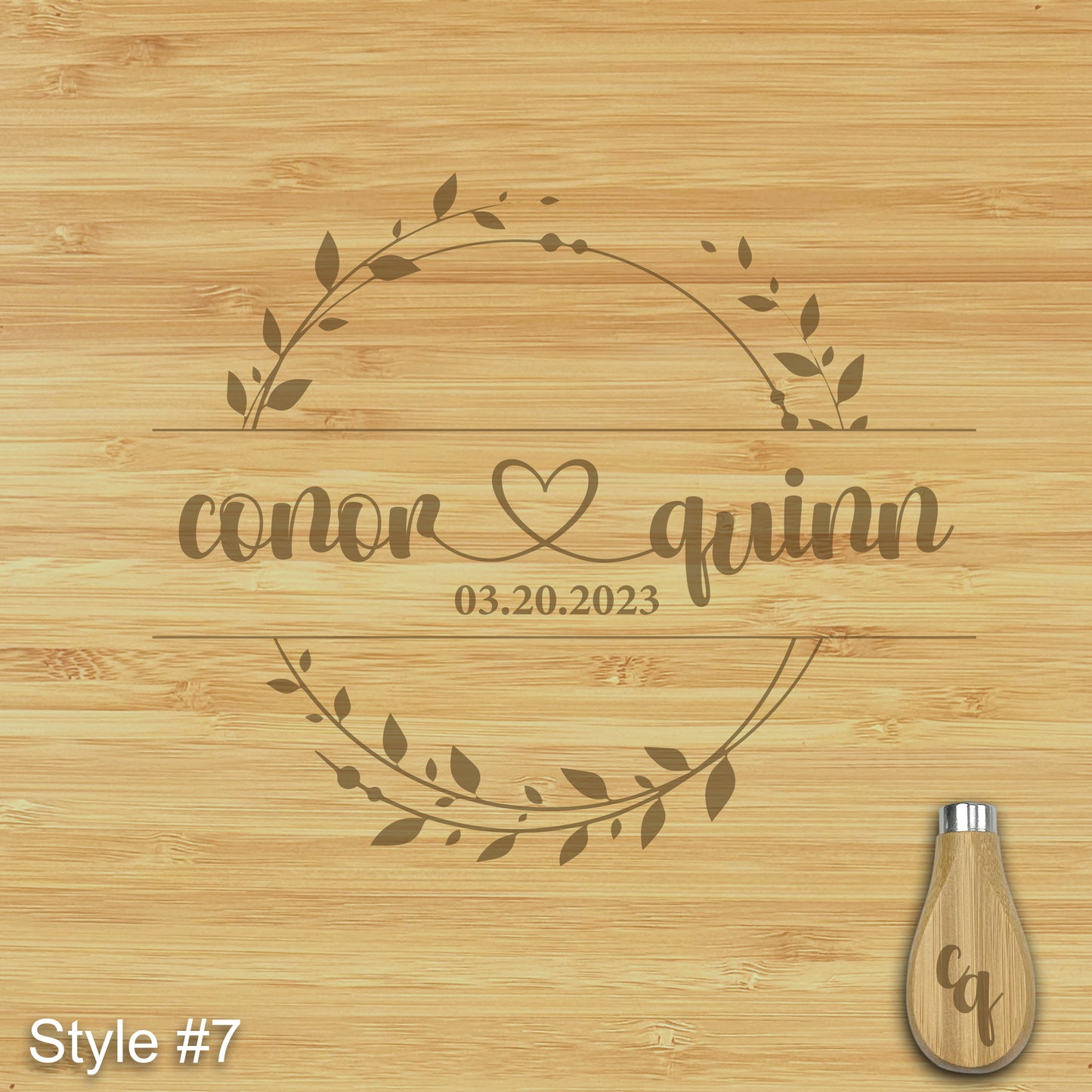 Custom Engraved Charcuterie Board and Tools with Side Drawers - 16"(31") x 13"